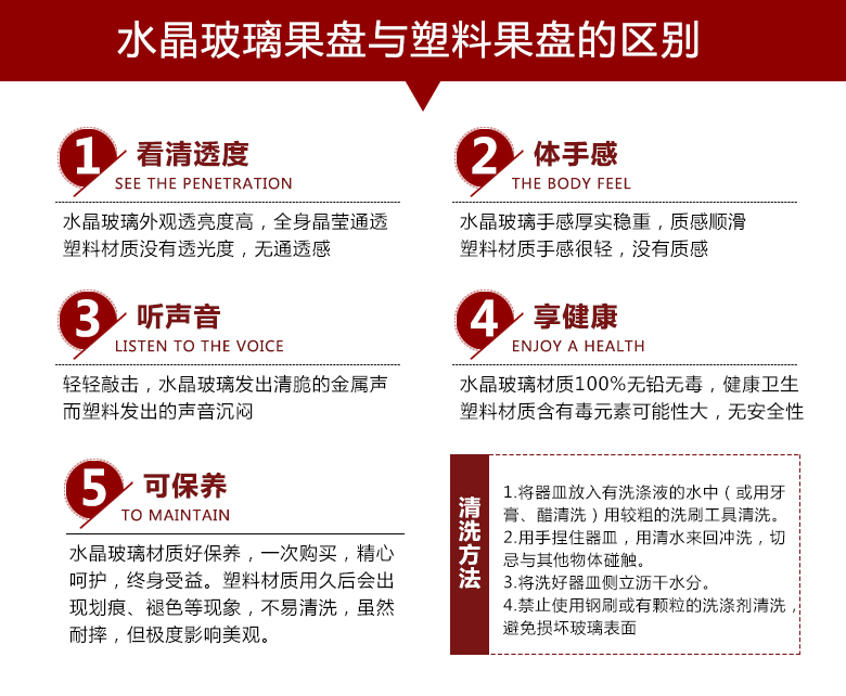 
                                        尚品志（SPZ） 欧式果盘水晶玻璃水果盘子 干果盘 婚庆托盘创意办公用招待果斗糖果篮 透明大号+小果盘+钻石糖缸+4支水果叉                