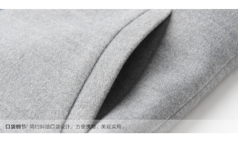 贵蒂儿中长款毛呢马甲女2015秋装新款韩版休闲马夹显瘦马甲女上衣11901 灰色 L
