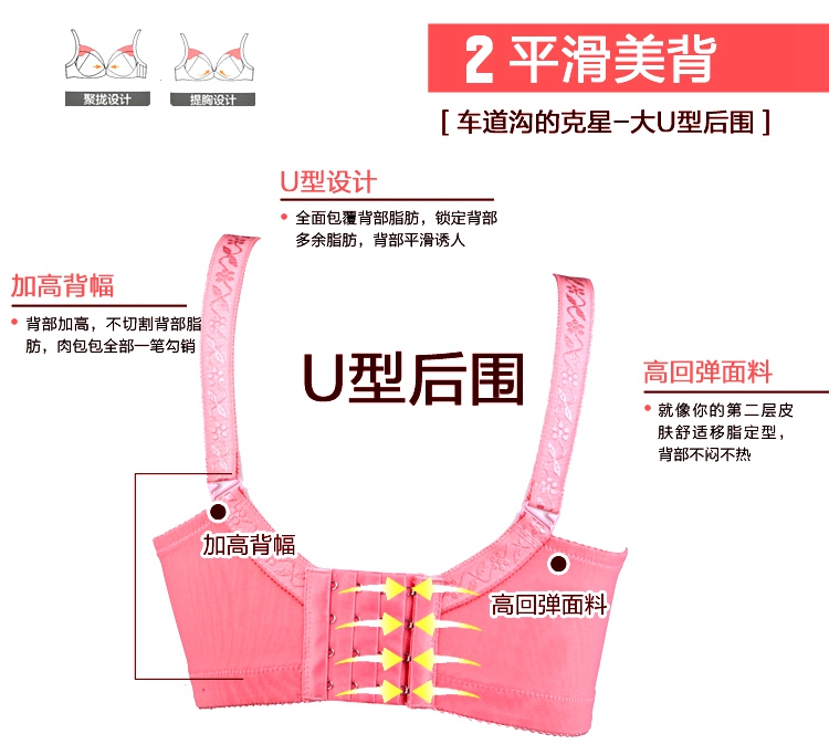 兰萝娜丰胸内衣小胸<em>平胸</em>超加厚5cm 少女士聚