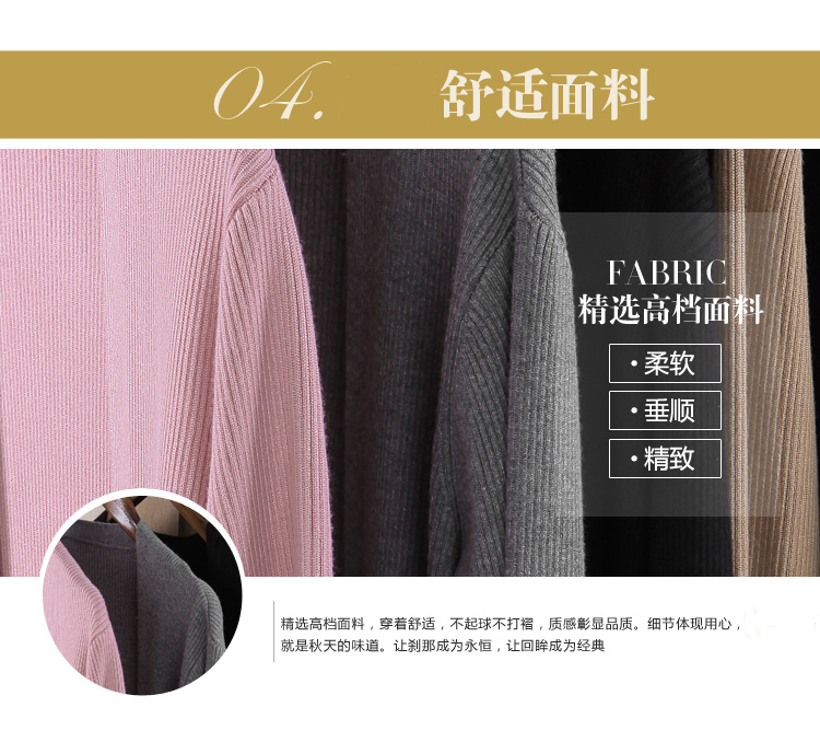 
                                        蜜淘衣秀秋装新款女装针织衫韩版长袖外套中长款学生休闲开衫薄外搭针织过膝针织外穿风衣 驼色 L                