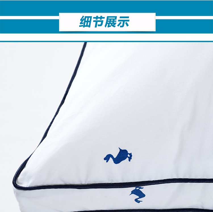 
                                        晶玺 枕头枕芯 中低软枕可水洗枕头芯 15-1号水洗枕 2只                