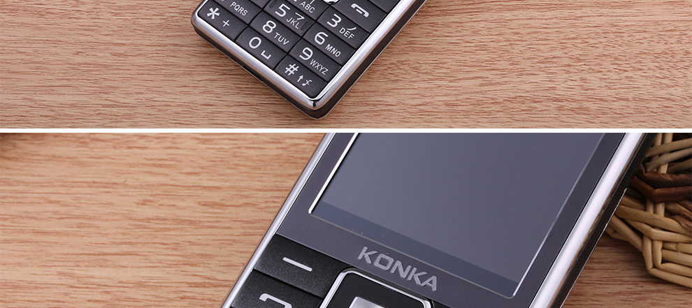 康佳（KONKA）老人手机 D818 移动/联通2G直板 双卡双待 珠光黑