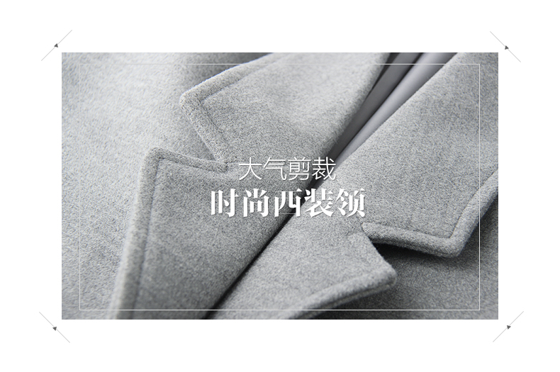 贵蒂儿中长款毛呢马甲女2015秋装新款韩版休闲马夹显瘦马甲女上衣11901 灰色 L