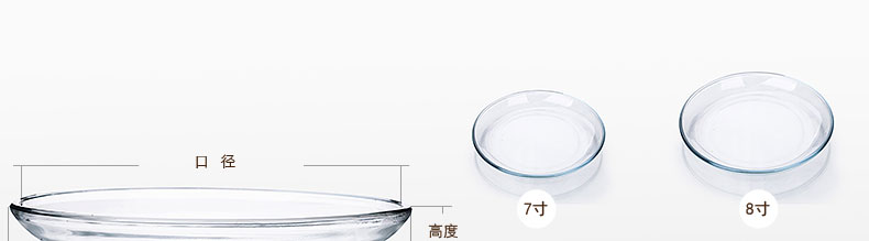 
                                                                                菲内克斯 钢化玻璃盘子碟子餐具套装西餐牛排盘适用微波炉 方盘 7英寸盘3只装                