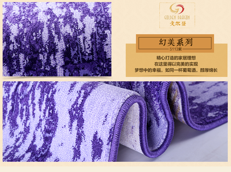 戈尔登地毯 土耳其进口现代简约客厅茶几地毯 卧室沙发垫房间地毯 土耳其进口7004黑 160cmx230cm
