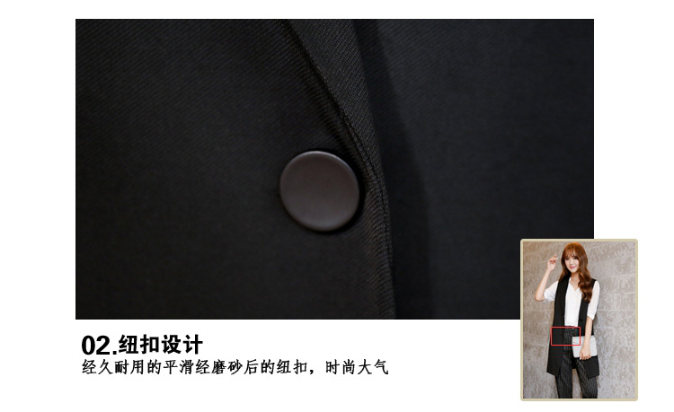 巢品  2015秋冬装新款马夹 韩版中长款修身显瘦背心马甲女 红色 XL