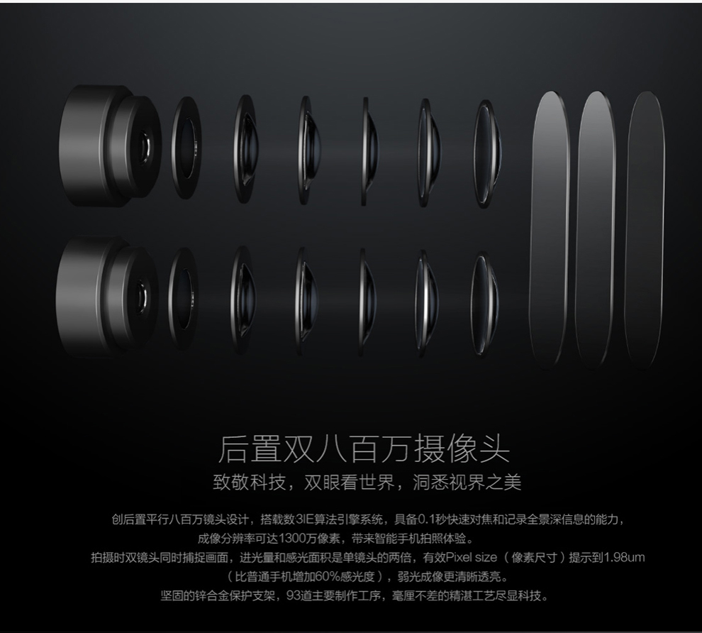 华为 荣耀 6Plus 4G手机 双卡双待双通 (32G ROM) 金色(移动联通双4G)