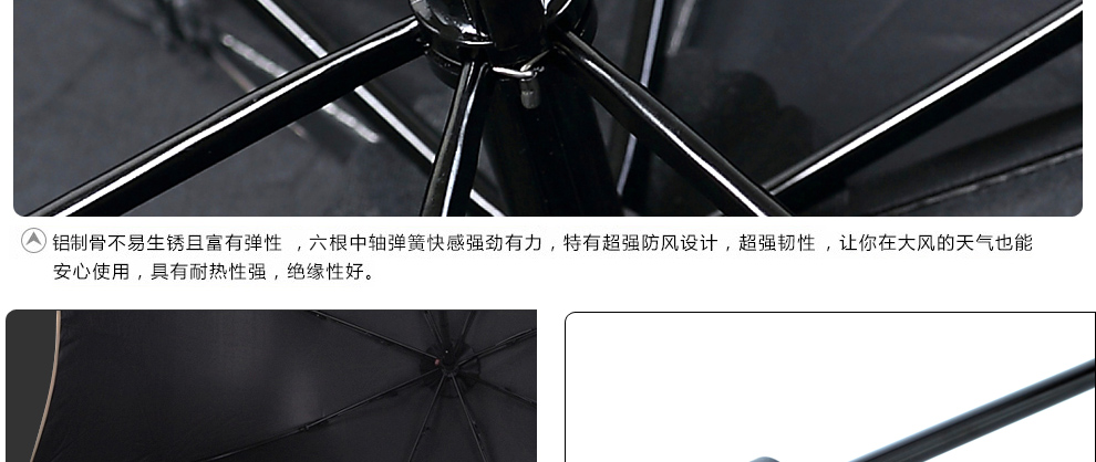 上海故事超轻遮阳伞夏季女士防紫外线黑胶太阳伞时尚折叠晴雨伞科技碳纤维伞骨超轻 仅125克 巴格卡其