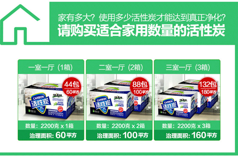 快活林活性炭精品装净化除味除甲醛竹炭包椰壳炭汽车除味2200克