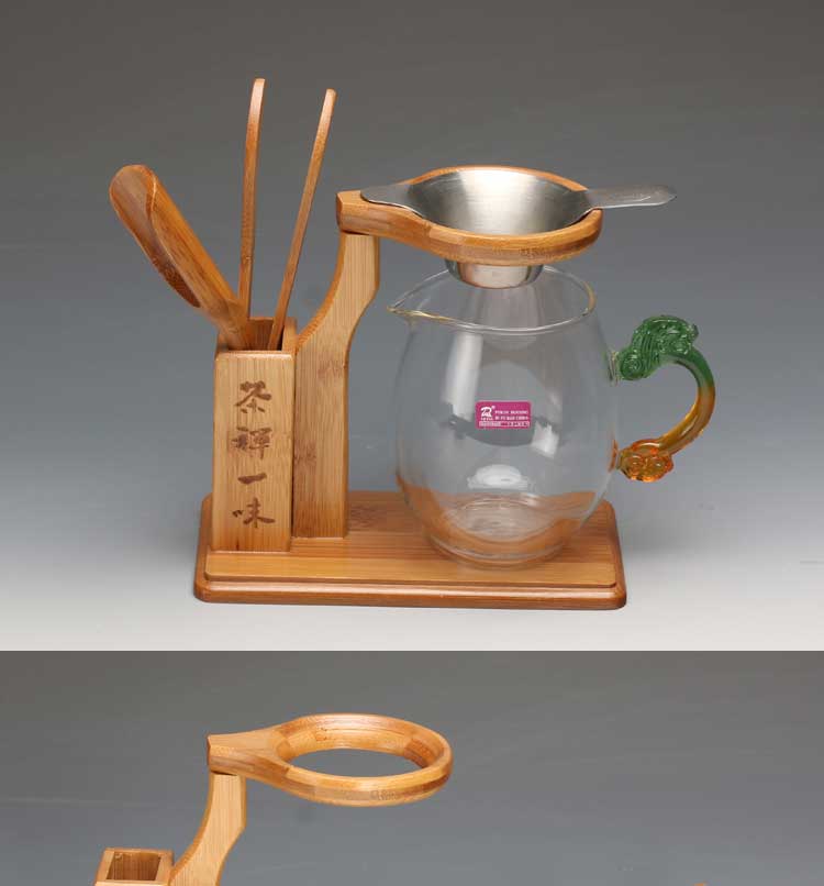 
                                        品言 YP 茶漏架茶滤架泡茶架过滤网器 功夫茶具配件茶道零配 竹制茶漏架ST                