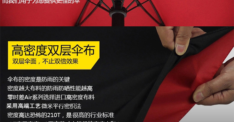 
                                                                                【品质好货】泽高端雨伞 男士超大商务伞双层加厚自动长柄伞双人大伞高尔夫伞加固防风户外晴雨伞定做伞定制 双层中号110CM外黑内黄                