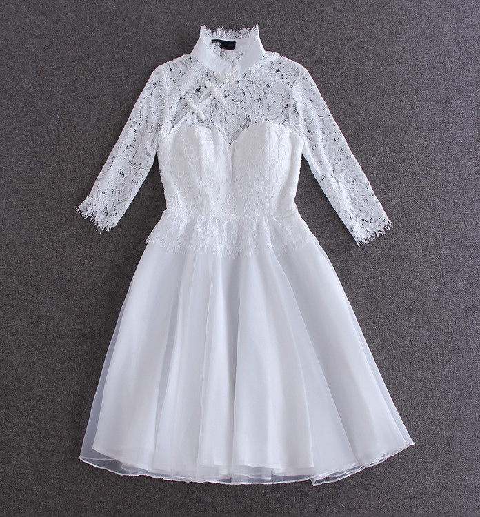 The autumn 2015 princess honey qi new women temperament lace fifth cuff-cheongsam dress suit skirt White M picture, prices, brand platters! The elections are supplied in the national character of distribution, so action, buy now enjoy more preferential! As soon as possible.