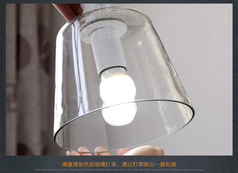 诗美 美式乡村餐厅吧台创意个性咖啡厅单头玻璃阳台北欧小鸭吊灯 小鸭吊灯-送原装光源