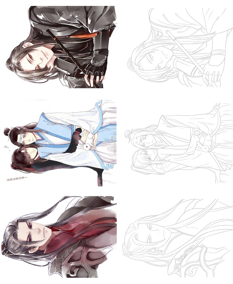 动漫人物手绘本 fate凹凸紫罗兰永恒花园动漫周边线稿