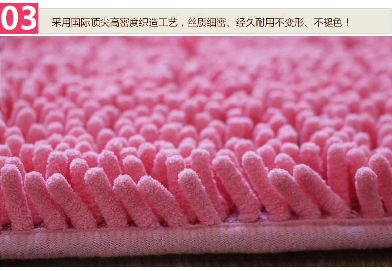 舒彩客厅卧室雪尼尔圆形地毯 电脑椅垫 转椅地毯 电脑椅地毯圆形 防滑底圆地垫吸水可定制 咖啡色 直径60CM