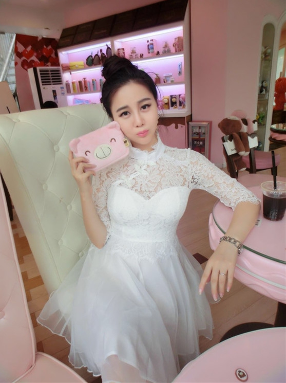 The autumn 2015 princess honey qi new women temperament lace fifth cuff-cheongsam dress suit skirt White M picture, prices, brand platters! The elections are supplied in the national character of distribution, so action, buy now enjoy more preferential! As soon as possible.