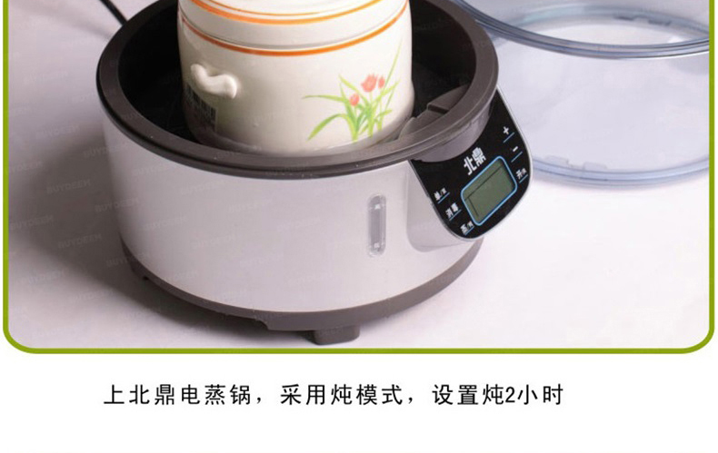 北鼎(BUYDEEM)  蒸、炖、消毒三功能一体智能触控电蒸锅 G500【京东配送】