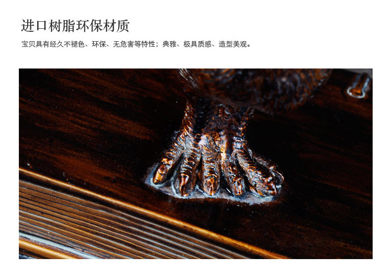 
                                                                                雅尊（Yazun） 创意书架书房摆件复古小鸟书挡书靠美式家居装饰品书立教师节礼物 古铜色                
