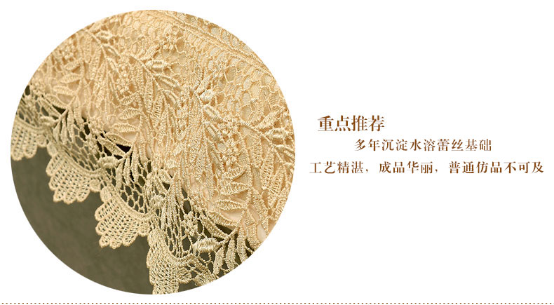 
                                        真琴 欧式沙发垫布艺蕾丝坐垫皮沙发罩套装 菲奥拉 70*60cm沙发垫                