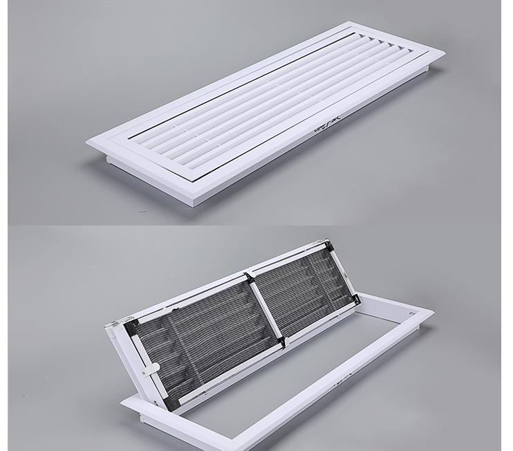 abs中央空调出风口格栅百叶单双层进回风口送风百叶窗