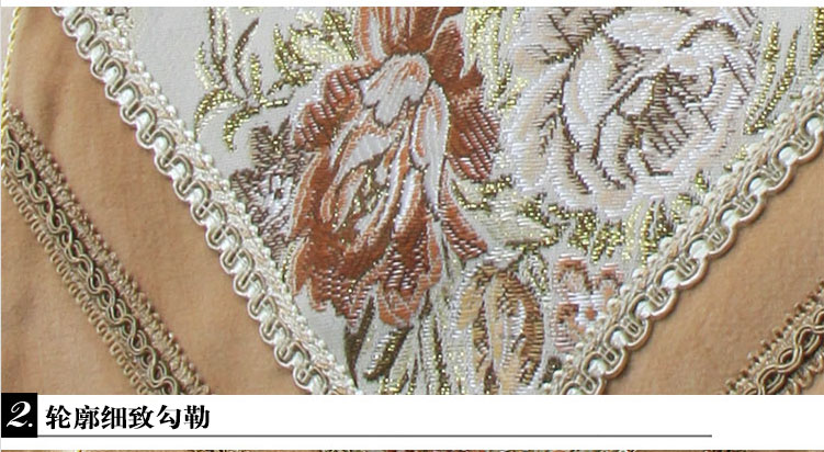 
                                        月和家思  欧式桌旗桌布布艺餐桌布茶几旗床旗 新金框 30*180cm桌旗                