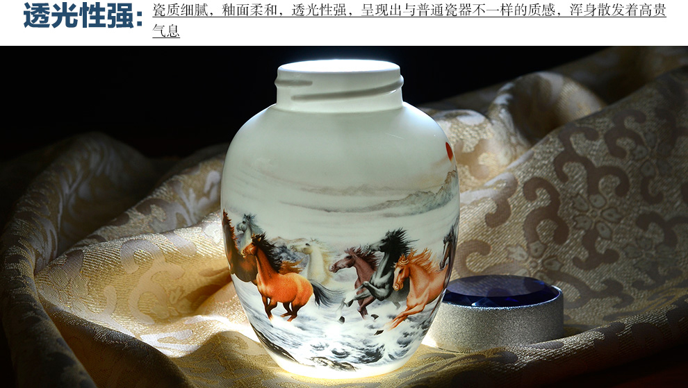 清彩 景德镇陶瓷密封茶叶罐大号醒茶罐 陶瓷功夫茶道配件 高白高透密封罐 z20