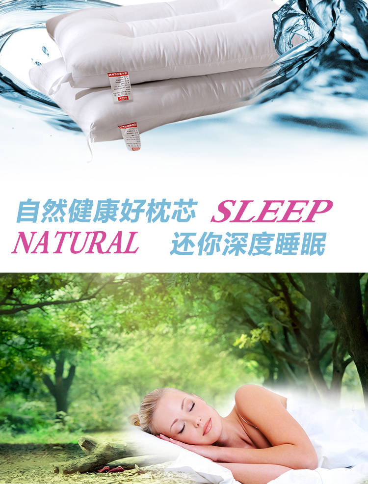 
                                        晶玺 枕头枕芯 中低软枕可水洗枕头芯 15-1号水洗枕 2只                