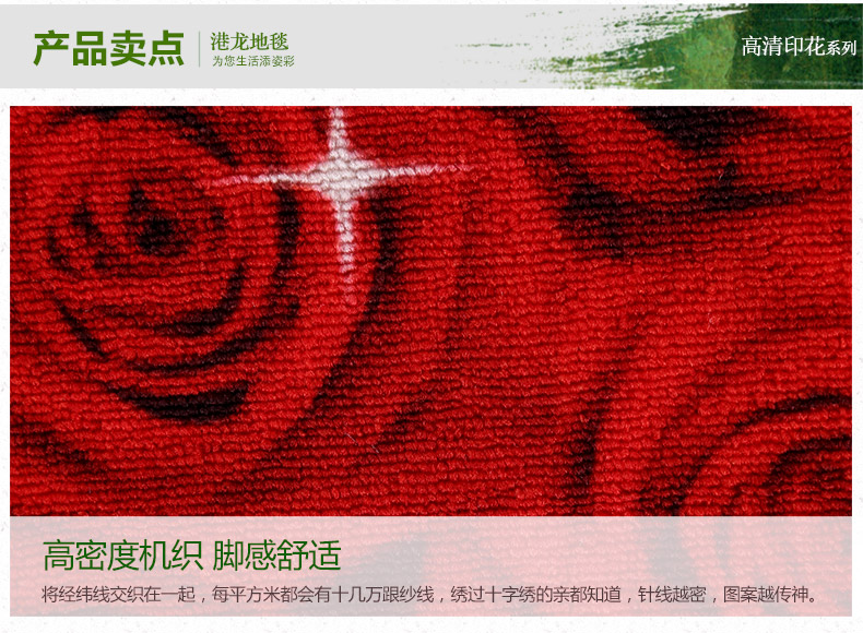 港龙 地垫脚垫吸水防滑垫浴室地垫厨房垫脚踏垫进门垫门口垫 向日葵 48cmx78cm