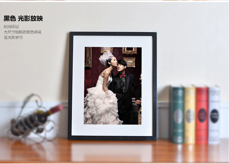 
                                        庭乐 实木挂墙摆台5寸7寸8寸 10寸16寸创意儿童拼画照片墙证书 粉红色 10寸挂墙(横竖可挂)                