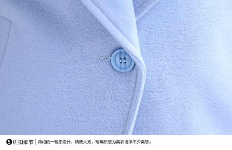莎凡诺  秋季新款韩版呢子大衣休闲春秋外套女廓形毛呢外套女中长款潮 紫色 M
