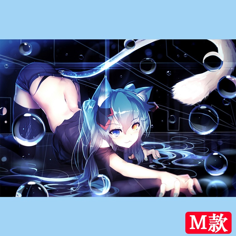 优荣 雪樱初音未来 大海报 弱音 米库 巡音miku 动漫海报壁纸卧室宿舍
