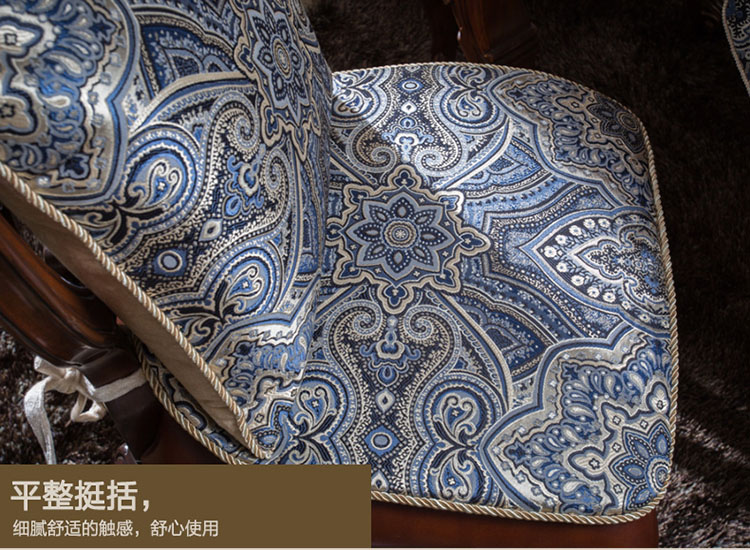 
                                                            圣美绮 欧式椅垫 餐椅垫 萨尔瓦多-深情咖 防滑椅垫50*50(双层有边框)                