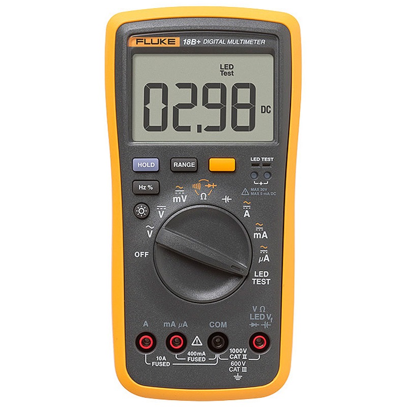 福禄克（FLUKE）F18B+ 数字万用表 掌上型多用...