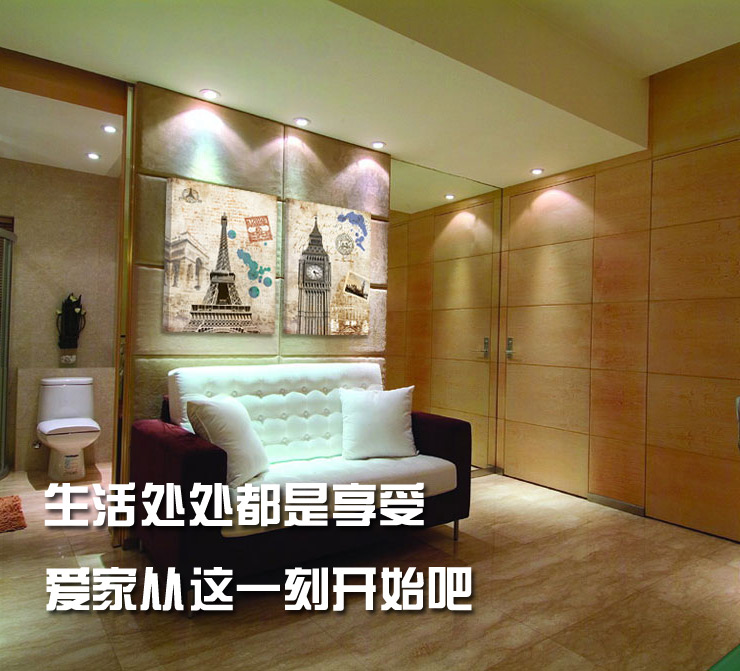 
                                        必画 中画家居 建筑无框画餐厅装饰画客厅现卧室壁画咖啡厅酒吧墙画挂画复古无框画四联幅 一套四幅 9mm厚布纹膜 40*60cm                