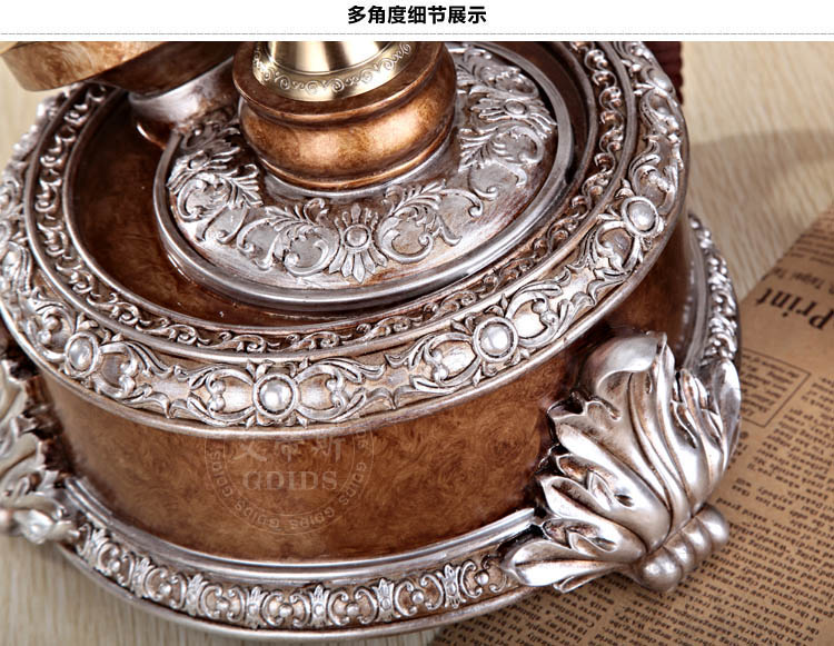 艾蒂斯   欧式复古时尚创意电话机 简约家用高档仿古电话机 座机电话 古典木