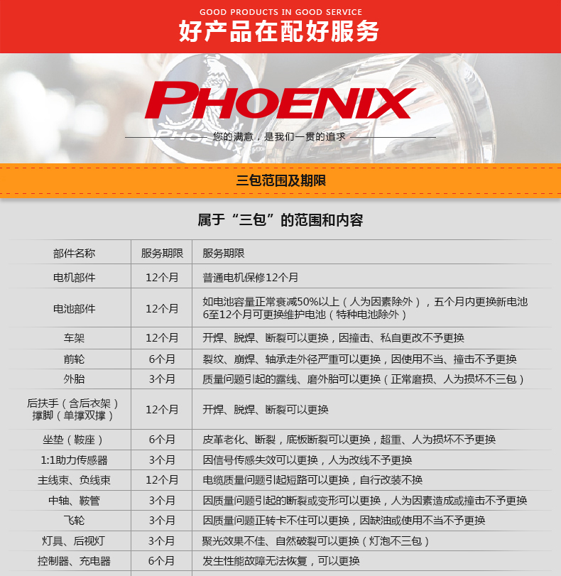 电瓶车锂电池_PHOENIX 凤凰 电动自行车 20寸 豪华版 TANK600
