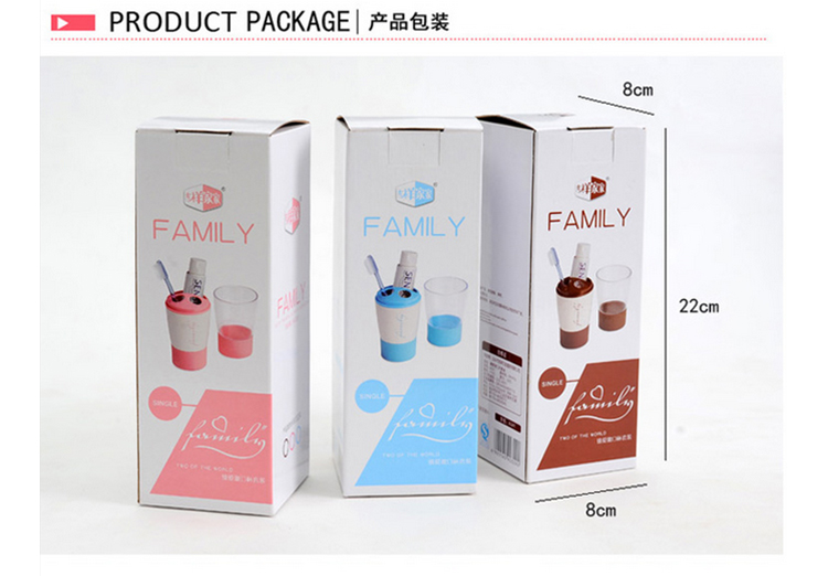 时尚漱口杯牙刷架牙膏架洗漱套装旅行牙刷杯便携情侣口杯 咖啡-单个款