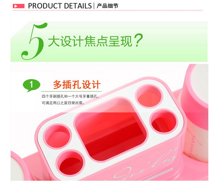 时尚漱口杯牙刷架牙膏架洗漱套装旅行牙刷杯便携情侣口杯 咖啡-单个款