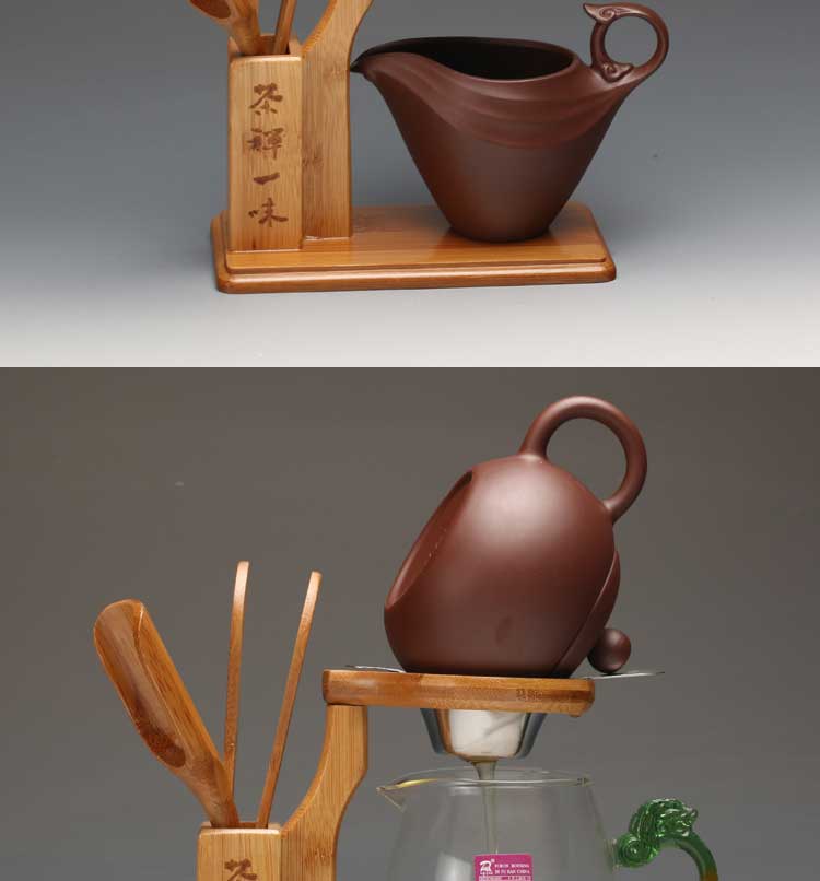 
                                        品言 YP 茶漏架茶滤架泡茶架过滤网器 功夫茶具配件茶道零配 竹制茶漏架ST                
