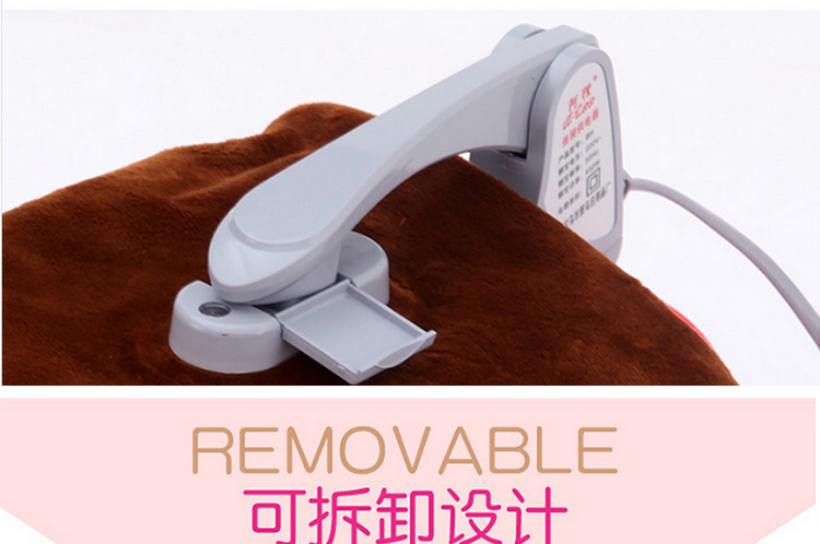 家英  新款胡巴防爆热水袋暖水袋充电暖手宝暖手袋午睡抱枕暖宝宝已注水 白色