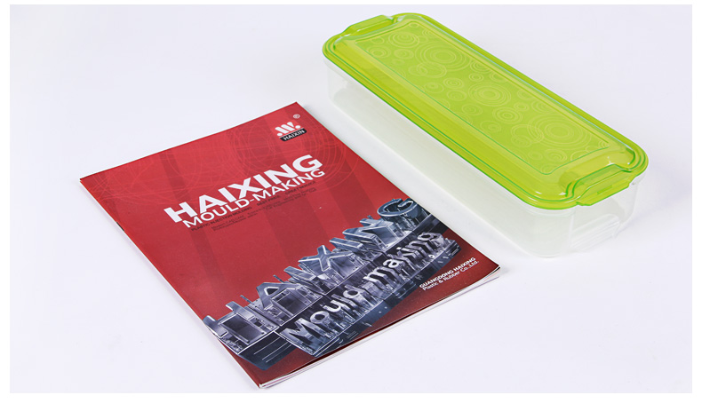 
                                        HAIXIN 海兴保鲜盒塑料冰箱套装密封水果盒食品收纳盒饺子盒 3层1盖X3-透明蓝色                
