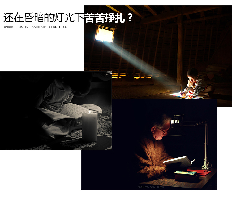 一米青品  LED护眼台灯 创意简约时尚学生学习阅读工作灯 触摸滑动调光折叠床头灯 8W 圆底七档滑动调光 金色