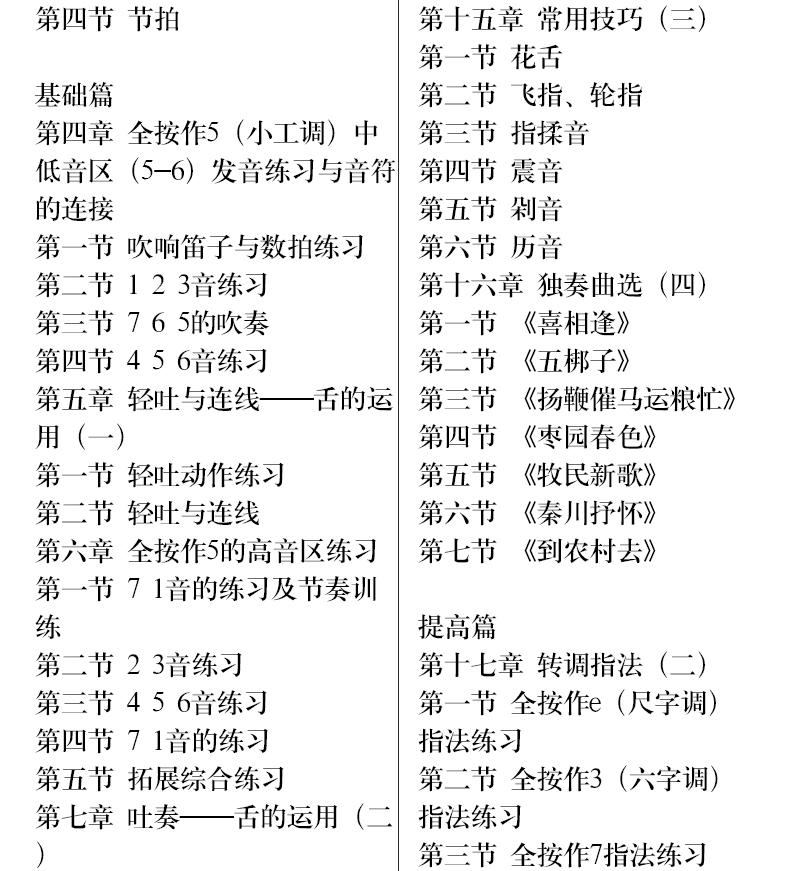 正版笛子演奏教程上海音乐出版社 陈磊 简谱 训练习音乐器曲谱子 教程