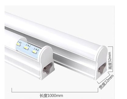 纳新LED灯管T5一体化日光灯管全套支架 12W 长1.0m 白光NXTU5010-1-1