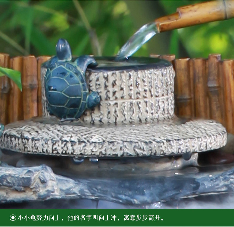 匠心坊 流水摆件小庭院客厅办公室水景喷泉鱼缸