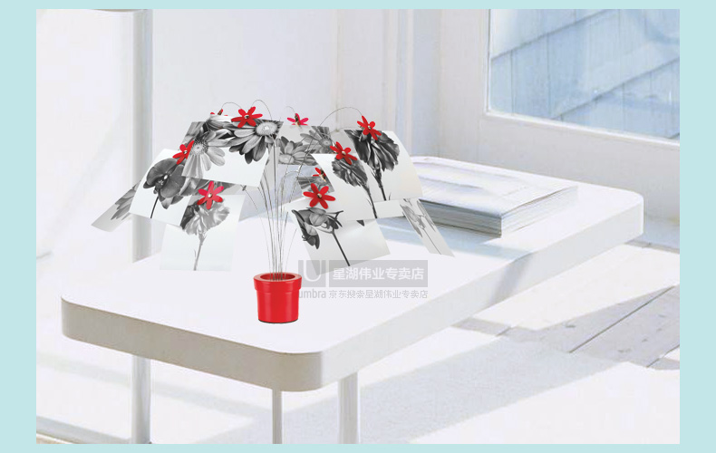 umbra PETAL花瓣台式相架 相框 相片树 桌摆相架 婚庆婚礼用品 礼物 白色670