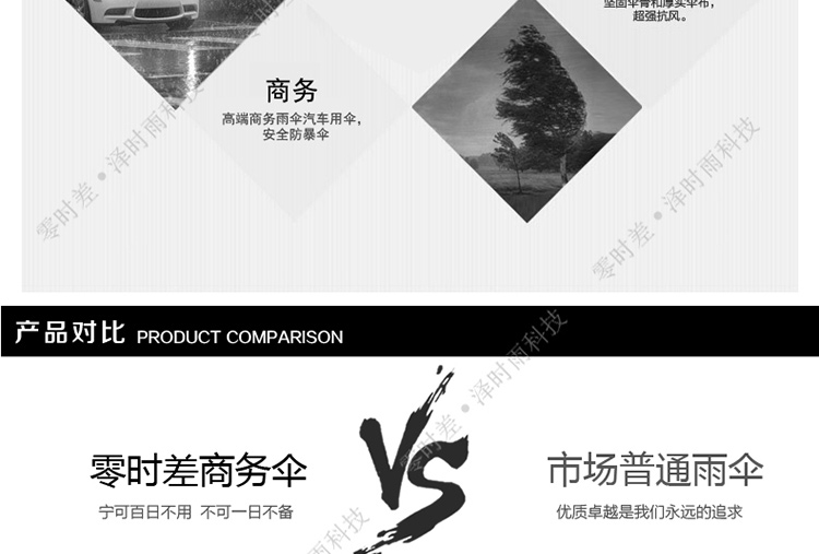 零时差创意3M夜行反光雨伞男士商务伞 全自动伞自开自收雨伞 超大女士折叠晴雨伞三折大伞超轻 全自动大号蓝色