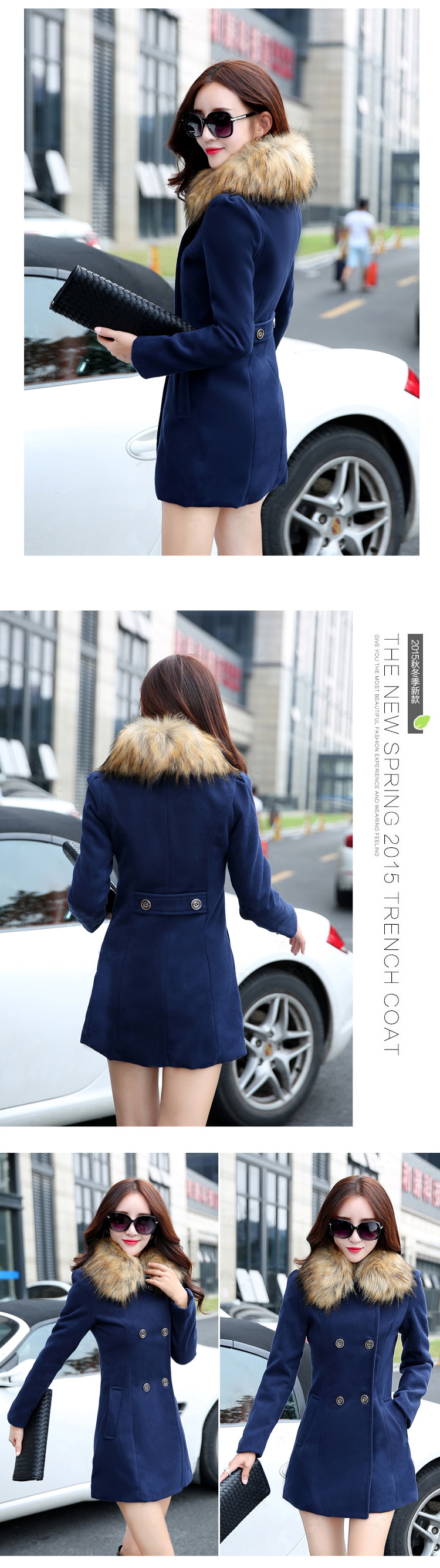 Barbie Xu 2015 gross is degrees in coats of autumn and winter load new Korean version of long-Nagymaros for Sau San a wool coat navy XXL picture, prices, brand platters! The elections are supplied in the national character of distribution, so action, buy now enjoy more preferential! As soon as possible.