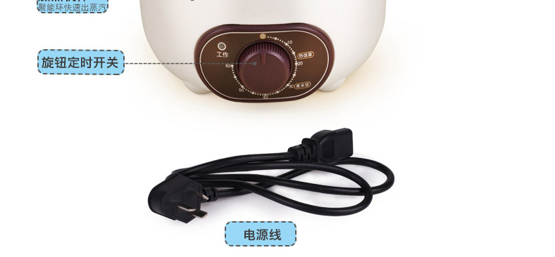 十度良品SD-965电热饭盒双层陶瓷内胆定时保温加热插电饭盒蒸饭器