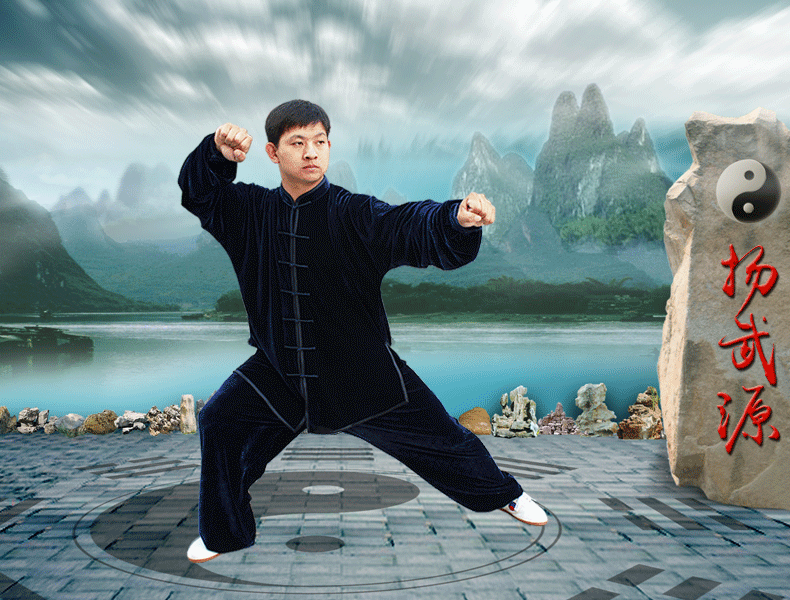 服春秋男女款不倒绒武术表演服练功服太极拳服装 金丝绒酒红色 l/160